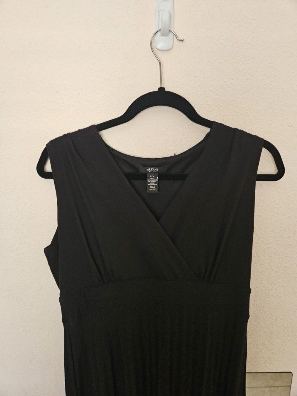 Black pleated maxi